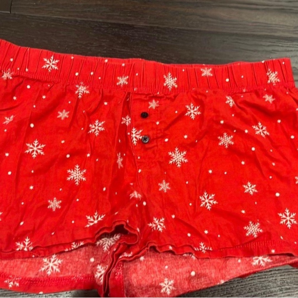 Target Red Snowflake Women's Shorts